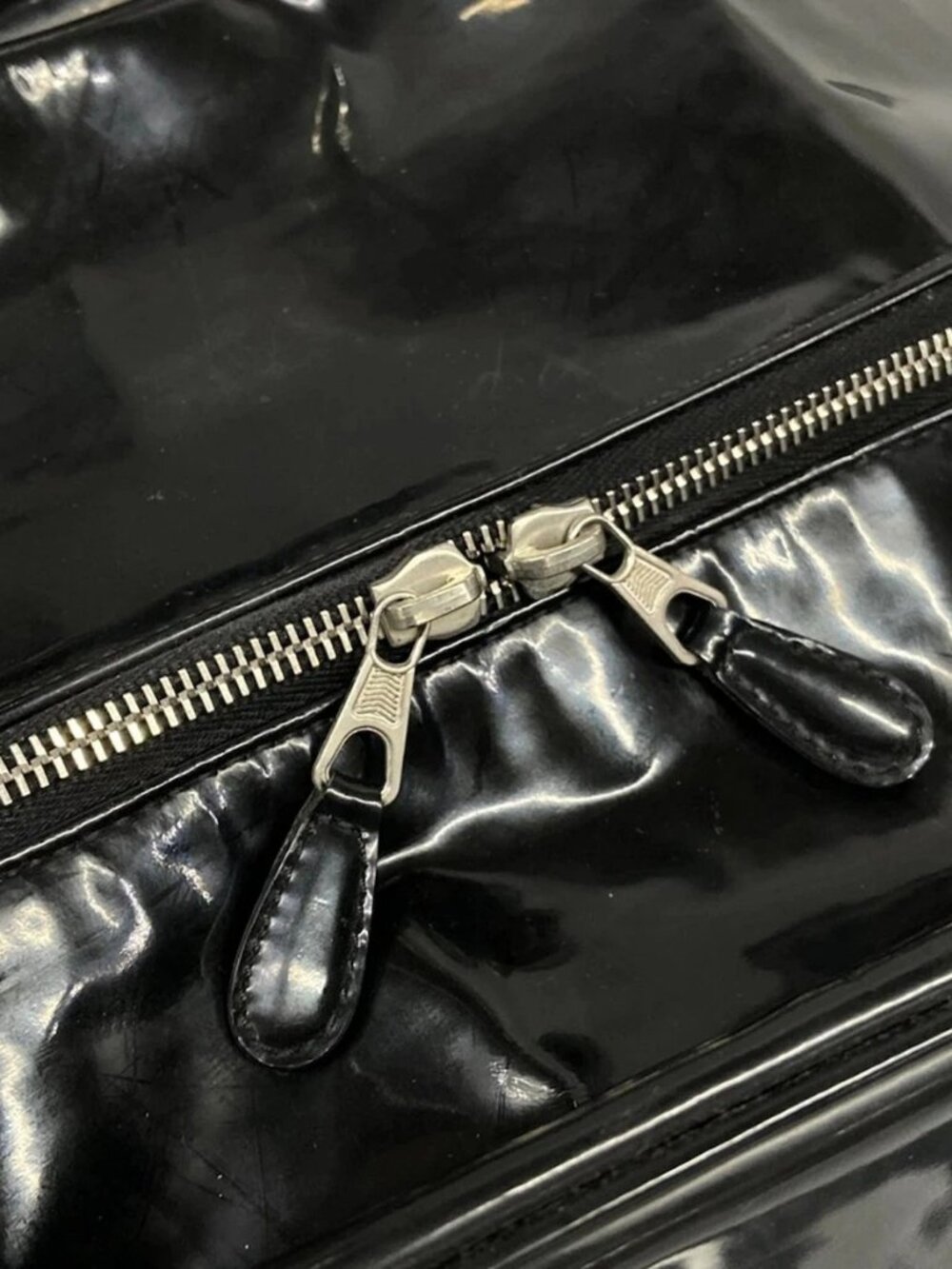 BALENCIAGA The Holiday 203250 Black Leather Boston Bag - Picture 8 of 15